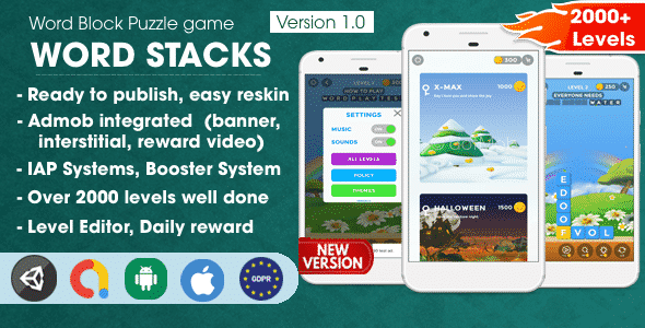 Word Stacks - Unity Template Project Word Stacks - Unity Template Project