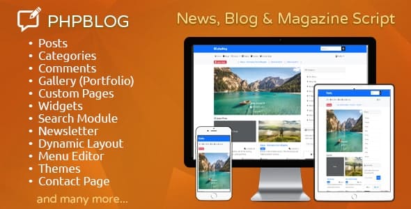 phpBlog - News, Blog & Magazine Script phpBlog - News, Blog & Magazine Script