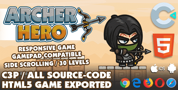 Archer Hero HTML5 Game - With Construct 3 All Source-code Archer Hero HTML5 Game - With Construct 3 All Source-code