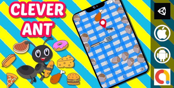 Clever Ant With 20 Levels | Unity Game With Admob For Android And iOS Clever Ant With 20 Levels | Unity Game With Admob For Android And iOS
