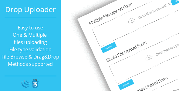Drop Uploader - Drag&Drop Javascript File Uploader Drop Uploader - Drag&Drop Javascript File Uploader
