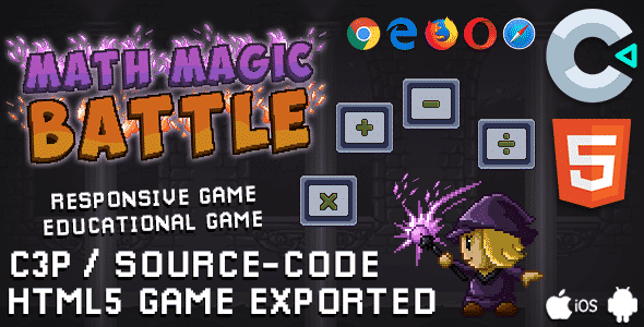 Math Magic Battle - Educational Game (HTML5 / Construct 3) Math Magic Battle - Educational Game (HTML5 / Construct 3)