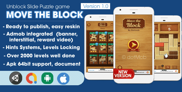 Move The Block - Unblock Game Unity Complete Move The Block - Unblock Game Unity Complete