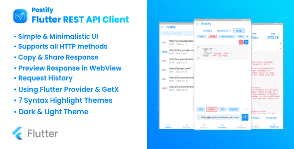 Postify - Flutter REST API Client Postify - Flutter REST API Client