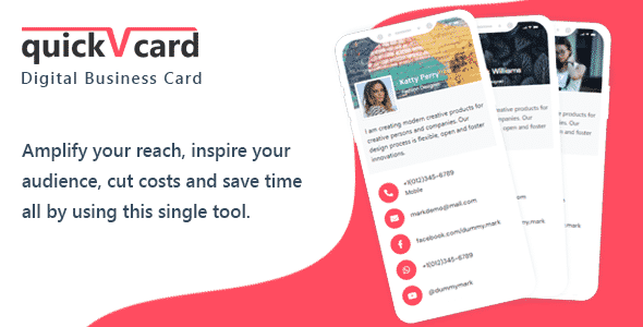 QuickVCard - Digital Business Card SaaS PHP Script QuickVCard - Digital Business Card SaaS PHP Script