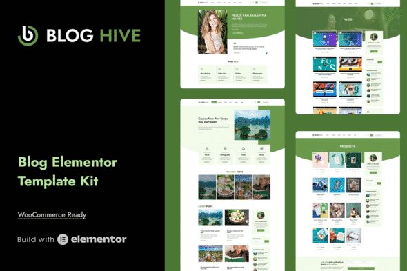 Blog Hive - Personal Blog Elementor Template Kit Blog Hive - Personal Blog Elementor Template Kit