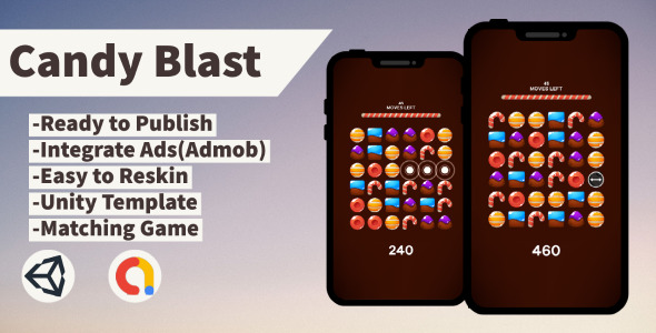 Candy Blast (Unity+Admob+Android+IOS) Candy Blast (Unity+Admob+Android+IOS)