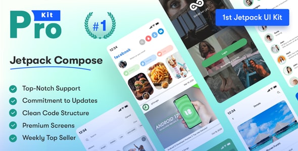 Prokit - Android Jetpack Compose UI Kit Prokit - Android Jetpack Compose UI Kit
