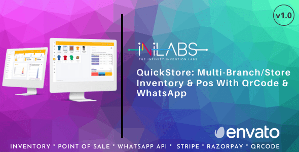 QuickStore: Multi Branch/Store Inventory & Pos With QrCode & WhatsApp QuickStore: Multi Branch/Store Inventory & Pos With QrCode & WhatsApp