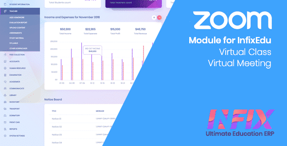 Zoom Live Class - InfixEdu Module Zoom Live Class - InfixEdu Module