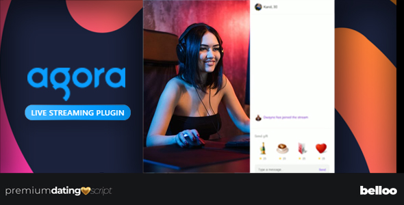 Live Streaming Agora.io - Belloo Dating Software