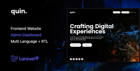 Quin - Multipurpose Website CMS & Creative Agency Management System Quin - Multipurpose Website CMS & Creative Agency Management System