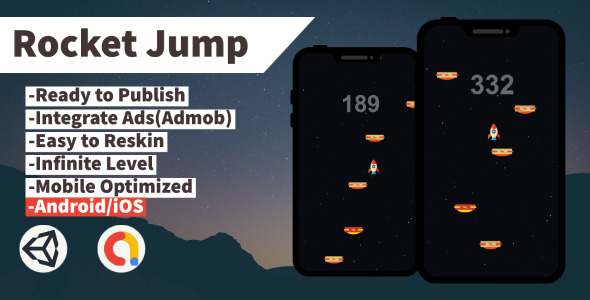 Rocket Jump (Unity+Admob+Android+IOS) Rocket Jump (Unity+Admob+Android+IOS)