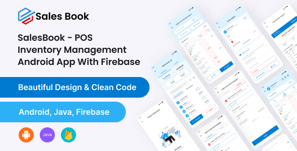 SalesBook - POS Inventory Management android app With Firebase Database SalesBook - POS Inventory Management android app With Firebase Database