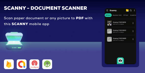 Scanny Document Scanner - PDF Scanner + A Premium Android document Scanner Scanny Document Scanner - PDF Scanner + A Premium Android document Scanner