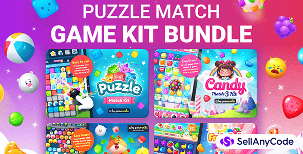 Puzzle Match Kit Bundle + 4 Game Art Packs - ShareWordpress.Net