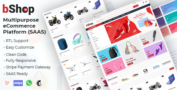 bShop - Multipurpose eCommerce Platform (SAAS) bShop - Multipurpose eCommerce Platform (SAAS)