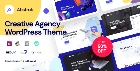 Abstrak - Creative Agency Theme