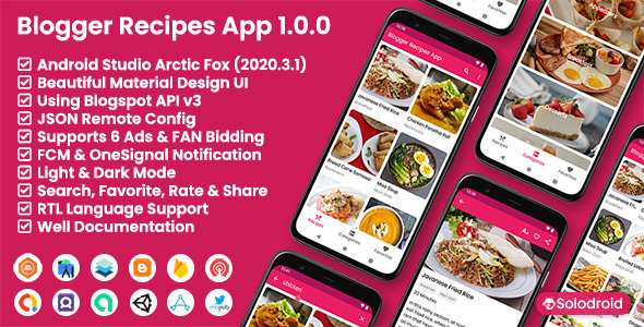 Blogger Recipes App - Blogger API v3 Blogger Recipes App - Blogger API v3