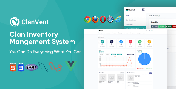 ClanVent - Inventory Management System ClanVent - Inventory Management System