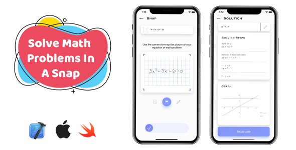 SnapMath - iOS Photo Math Solving App | Multilingual SnapMath - iOS Photo Math Solving App | Multilingual