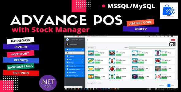 Advance POS System with Stock Manager | ASP.NET Core | EF Core | .NET Core 5.0 Advance POS System with Stock Manager | ASP.NET Core | EF Core | .NET Core 5.0