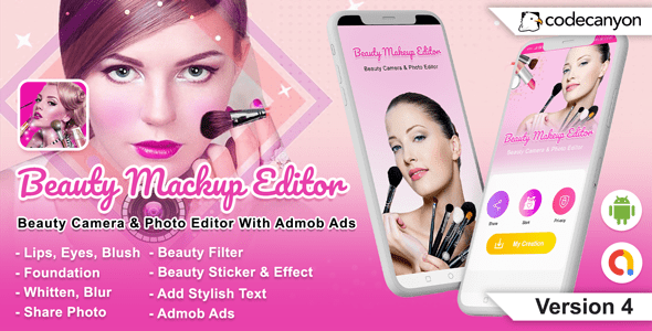 Android Beauty Mackup Editor - Beauty Camera & Photo Editor (Version-4) (Android 11 Supported)
