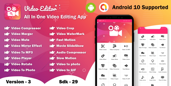 Android Video Editor - All In One Video Editor App (64bit) (version - 3) Android Video Editor - All In One Video Editor App (64bit) (version - 3)