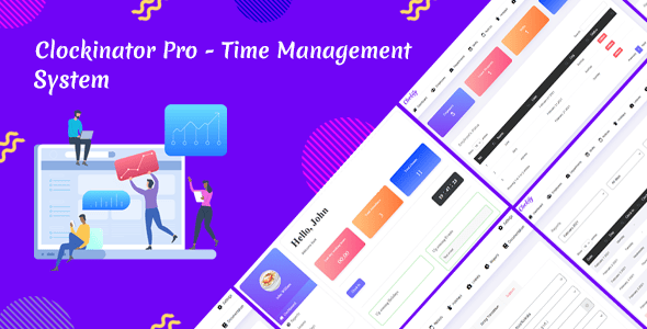Clock Manager Clockinator Pro - Time Management system - ShareWordpress.Net