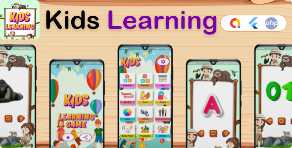 Kids Learning flutter app - All In One Learning - Flutter Android & iOS App Kids Learning flutter app - All In One Learning - Flutter Android & iOS App