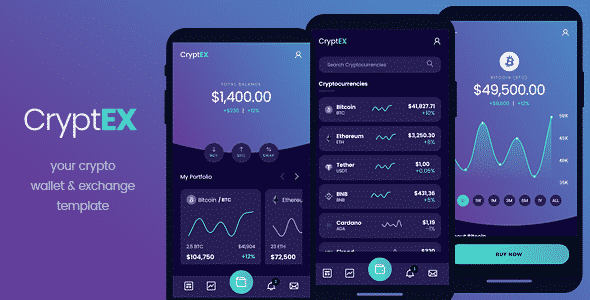 Cryptex - Mobile HTML Template