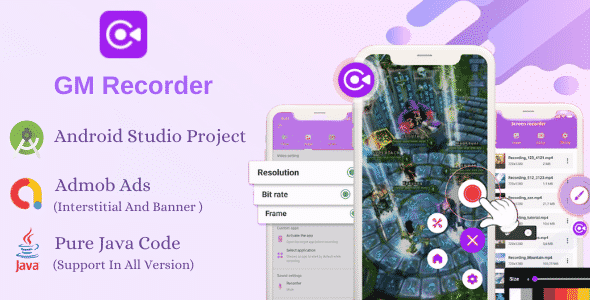 Screen Recorder - GM Screen Recorder - Screen Record, Capture Video App with Admob | Android (Java) Screen Recorder - GM Screen Recorder - Screen Record, Capture Video App with Admob | Android (Java)