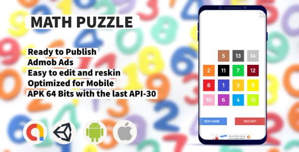 Math Puzzle (Unity+Admob+Android+iOS) Math Puzzle (Unity+Admob+Android+iOS)
