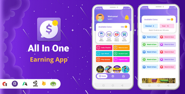 All In One Android Earning App with Admin Panel All In One Android Earning App with Admin Panel