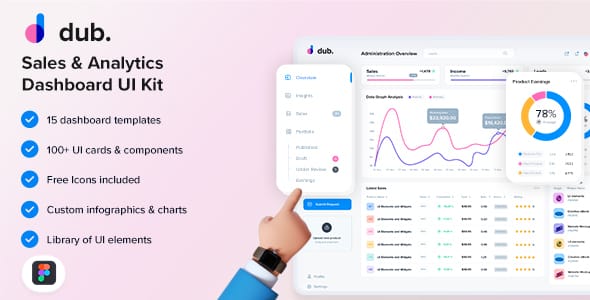 Dub - Sales Analytics Dashboard - ShareWordpress.Net