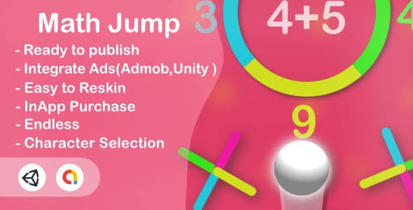 Math Jump (Unity Complete+Android+iOS+Admob) Math Jump (Unity Complete+Android+iOS+Admob)