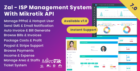 Zal - ISP Management System With Mikrotik API - ShareWordpress.Net