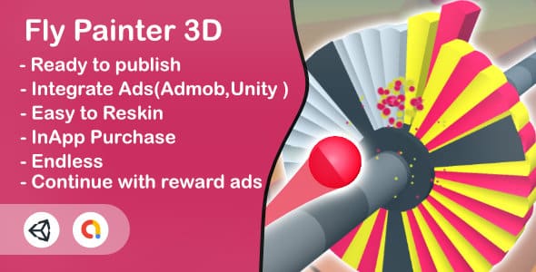 Fly Painter 3D(Unity Game+Admob+Android+iOS) Fly Painter 3D(Unity Game+Admob+Android+iOS)