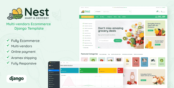 Nest - Multivendor Python Django eCommerce Full Script Nest - Multivendor Python Django eCommerce Full Script