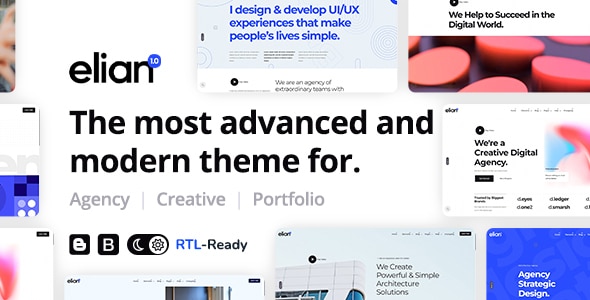 Elian - Creative Portfolio Multipurpose Blogger Theme - ShareWordpress.Net