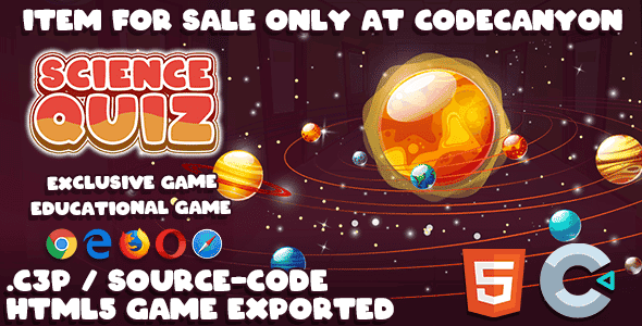 Science QUIZ HTML5 Game - With Construct 3 File Science QUIZ HTML5 Game - With Construct 3 File