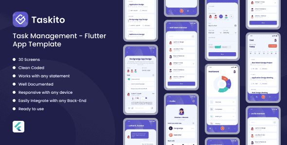 Taskito – Task Management Flutter App Template Taskito – Task Management Flutter App Template