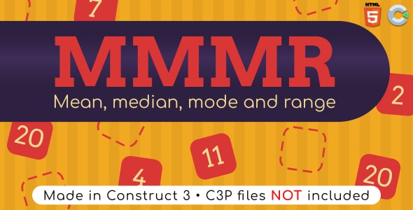 MMMR: Mean, median, mode and range - HTML5 Math game - ShareWordpress.Net