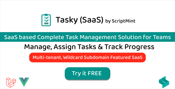 Tasky - SaaS based Task Management Solution Tasky - SaaS based Task Management Solution
