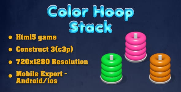 Color Hoop Stack (HTML5 Game + Construct 3) Color Hoop Stack (HTML5 Game + Construct 3)