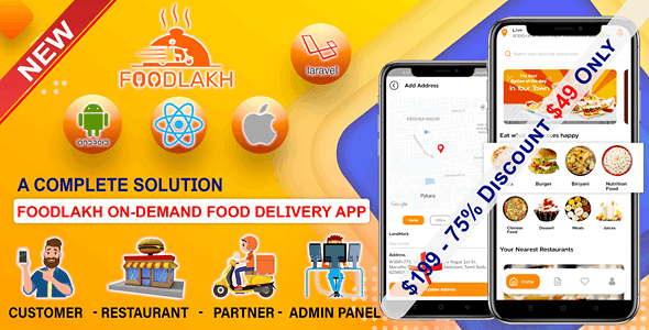 Complete Food Solution | Android | iOS | React Native Complete Food Solution | Android | iOS | React Native