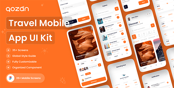 Gozan - Travel Mobile App UI Kit - ShareWordpress.Net