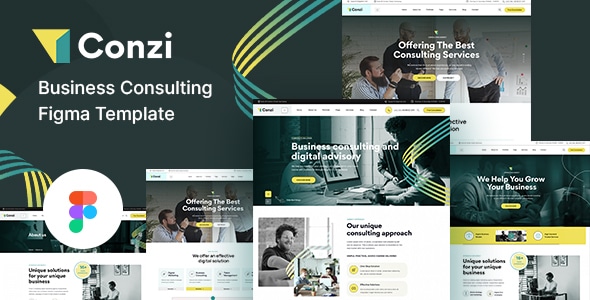 Conzi - Business Consulting Figma Template - ShareWordpress.Net