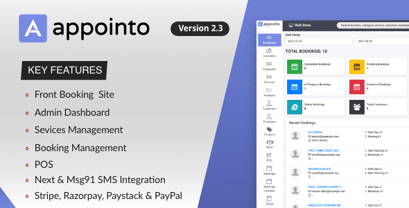 Appointo - Booking Management System Appointo - Booking Management System