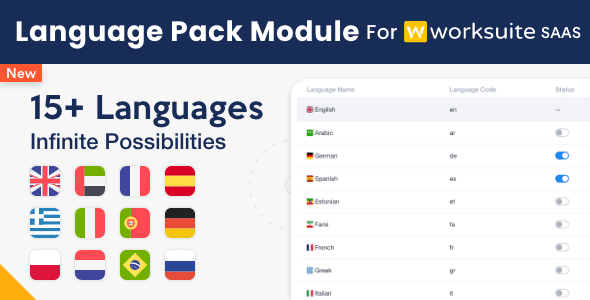 Language Pack Module for Worksuite SAAS Language Pack Module for Worksuite SAAS